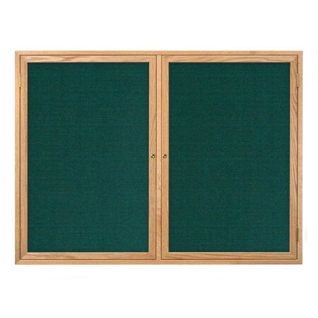 United Visual Products Open Faced Traditional Corkboard, 60x36" UV643A-GOLD-KEYLIME